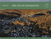 Tablet Screenshot of cityofmannington.com